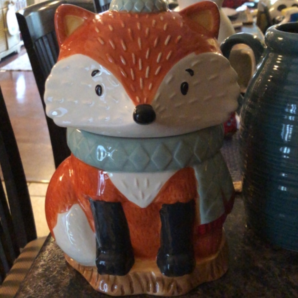 Fox cookie jar